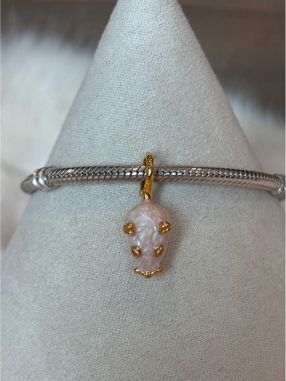 Pandora Pearl Mouse Dangle Charm